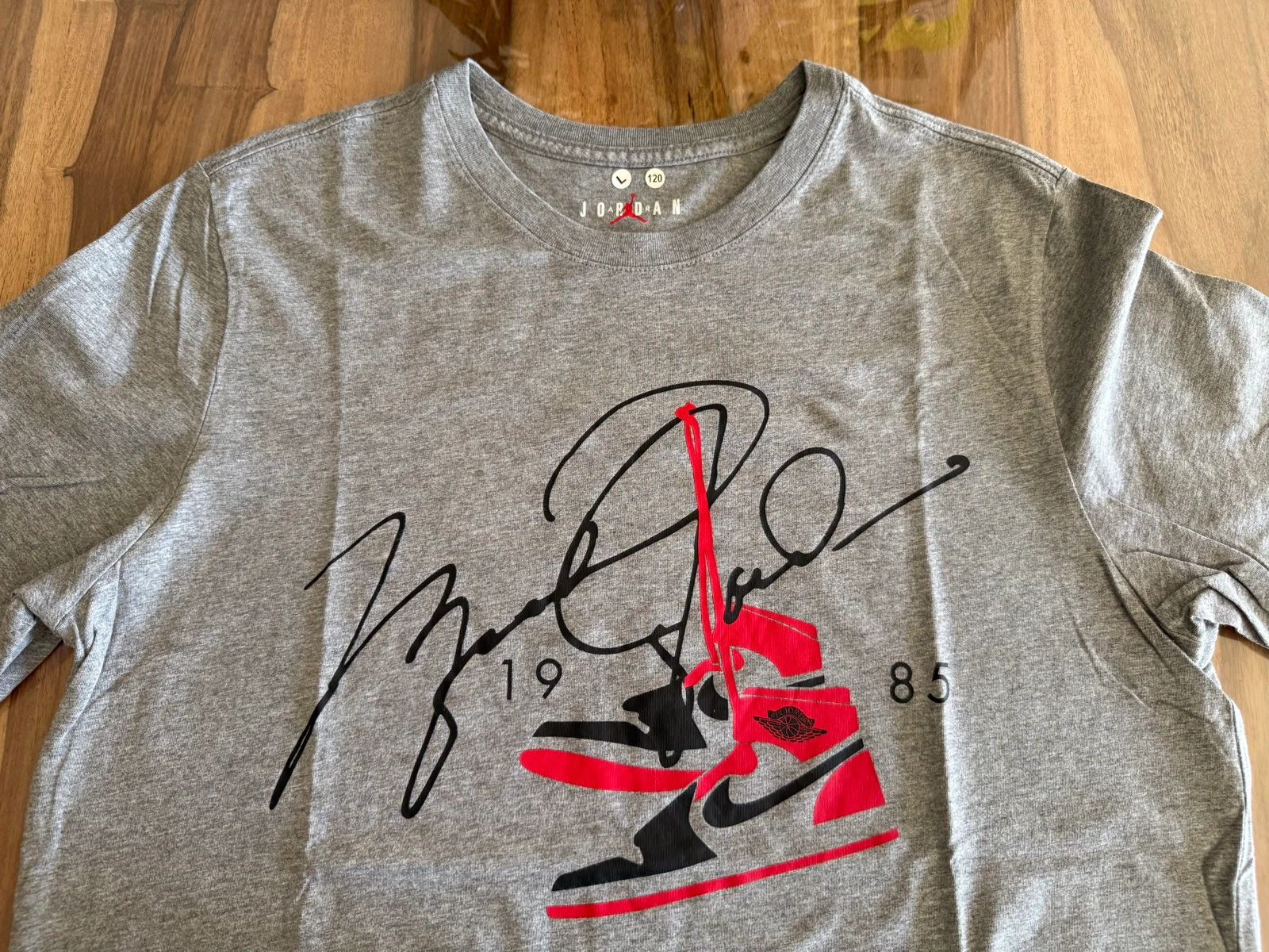 T-shirt Air Jordan Homme L – Cinza – Sneakers Logo Jumpman – Estado Perfeito – photo 5